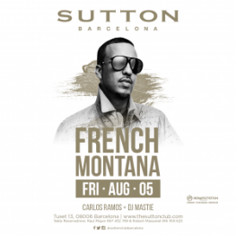 French Montana 5 de agosto de 2016 en Bethenight.com Evento en Sutton Club Barcelona