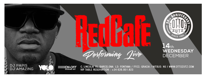 Red Cafe 14 de Diciembre de 2016 en Bethenight.com Evento en Otto Zutz Barcelona